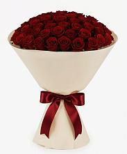 Букет 101 Бордовая роза Блэк Бакарра в Турыгино