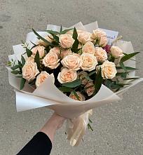 Букет Кремовые розы Латте в Турыгино