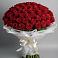 Букет 101 Красная роза Блэк Мэджик в Турыгино