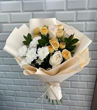 Букет цветов из:  Розы и Хризантемы в Турыгино