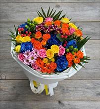 Букет цветов из:  Розы и Хризантемы в Турыгино