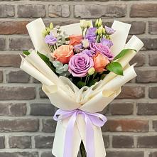 Букет цветов из:  Лизиантусы и Розы #REPLACE_PRED# Турыгино