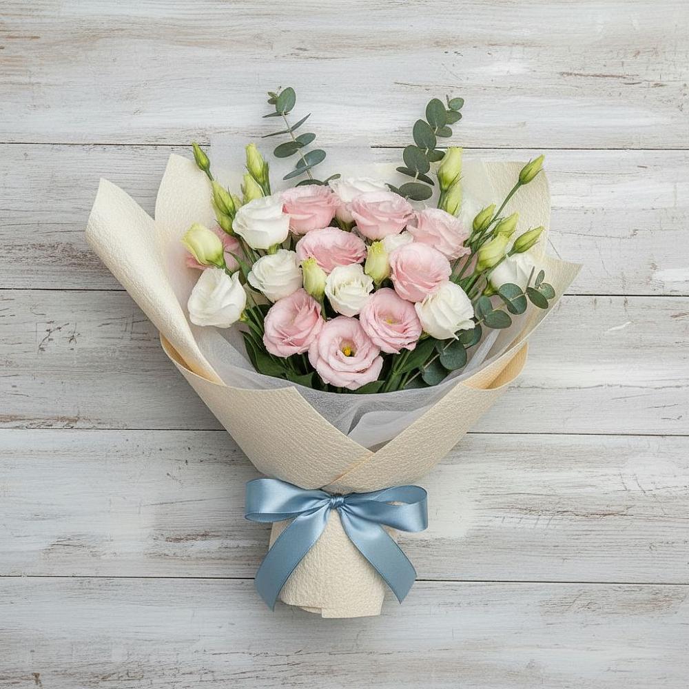 Букет цветов из: Лизиантусы в Турыгино